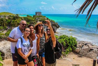 Un día completo visitando Tulum, Cobá, Cenote y Playa del Carmen 