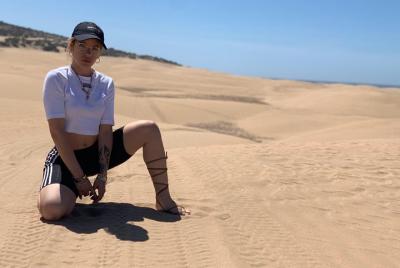 Sesión de fotos en el desierto