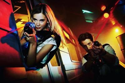 Sesión privada de 20 minutos de juegos láser (24 chalecos)