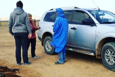 2 horas en 4x4 en la región de Merzouga, visite Nomads, Gnawa Music. Vista panorámica.