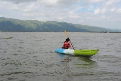 Kayak en el lago Inle