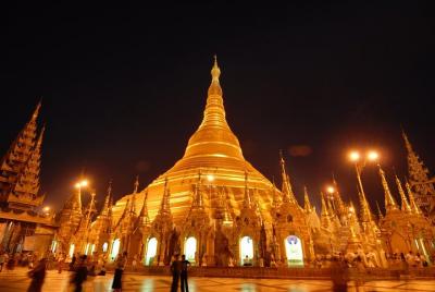 Pagoda de Shwedagon Tour nocturno de Yangon