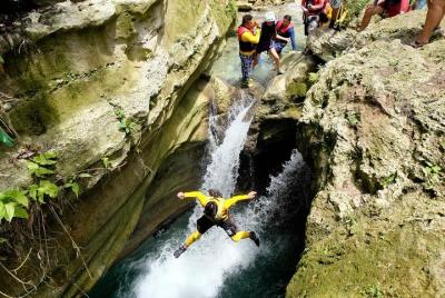 Paquete privado de excursiones en barranquismo en Kawasan Falls con transporte Paquete privado de excursiones en barranquismo en Kawasan Falls con transporte